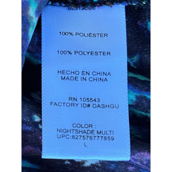 Derek Lam For Design Nation Black and Blue Shirt Dress Women's Size Large - Picture 5 of 9